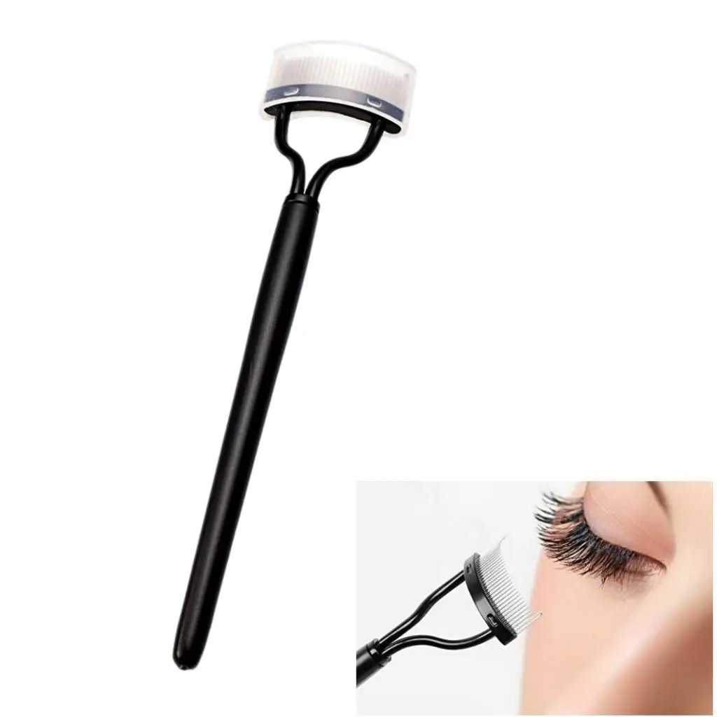 Pettine per mascara Spazzola Separatore per ciglia in metallo Ciglia per mappatura in acciaio nero Accessori per Lashista per laminazione