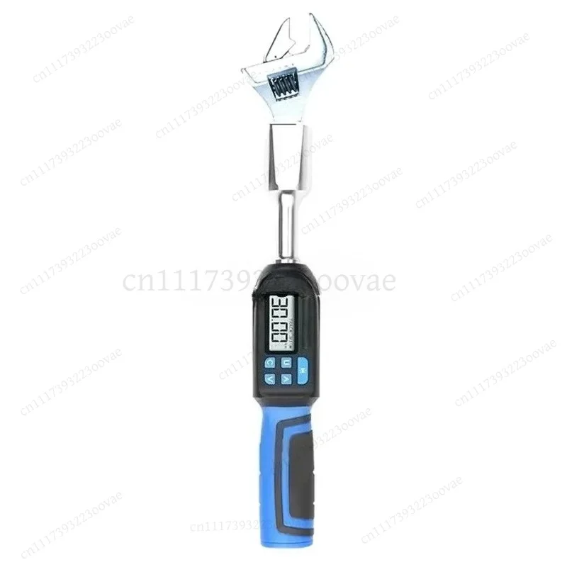 Adjustable Digital Open‑End Torque Wrench Spanner Head 6.8‑135N Electronic Jaw With Buzzer & LED Indicator Repair Tool Accessory