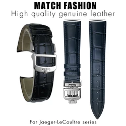 19mm 20mm 21mm 22mm Curved End Cowhide Watchband for Jaeger LeCoultre Master Control Soft Genuine Leather Watch Strap Bracelets