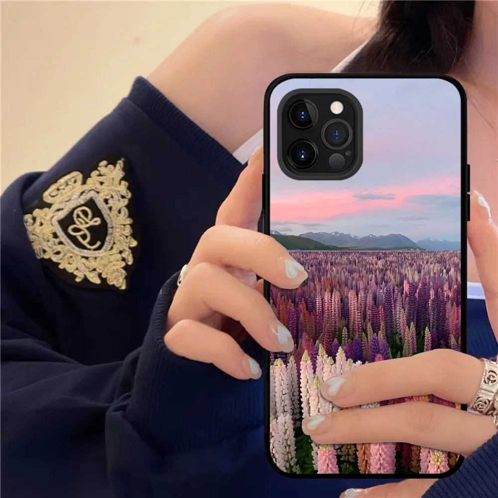 Lavender Purple Phone Case For iPhone 14 11 12 13 Mini Pro XS Max Cover 6 7 8 Plus X XR SE 2020 Funda Shell