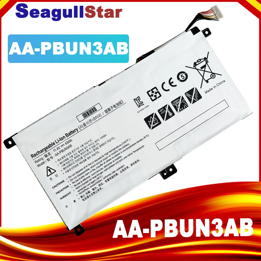 AA-PBUN3AB AA-PBUN3QB Laptop Battery For Samsung NP530E5M NP740U3L NP740U3M NP800G5M BA43-00377A 11.4V 43Wh