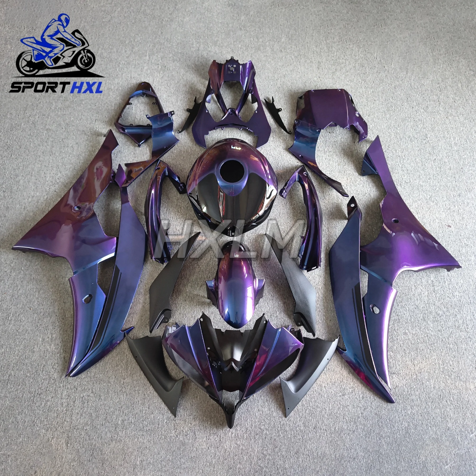 Motorcycle Full Fairings Kit Fit For YAMAHA R6 2008 2009 2010 2011 2012 2013 2014 2015 2016 Bodywork Set Purple White