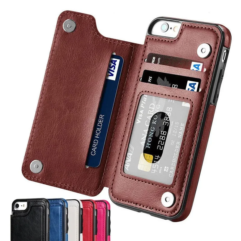 

For iPhone 17Pro Max phone case 16 15 pro 14 13 12 11pro Max leather protective casing 15 Pro card slot business cover