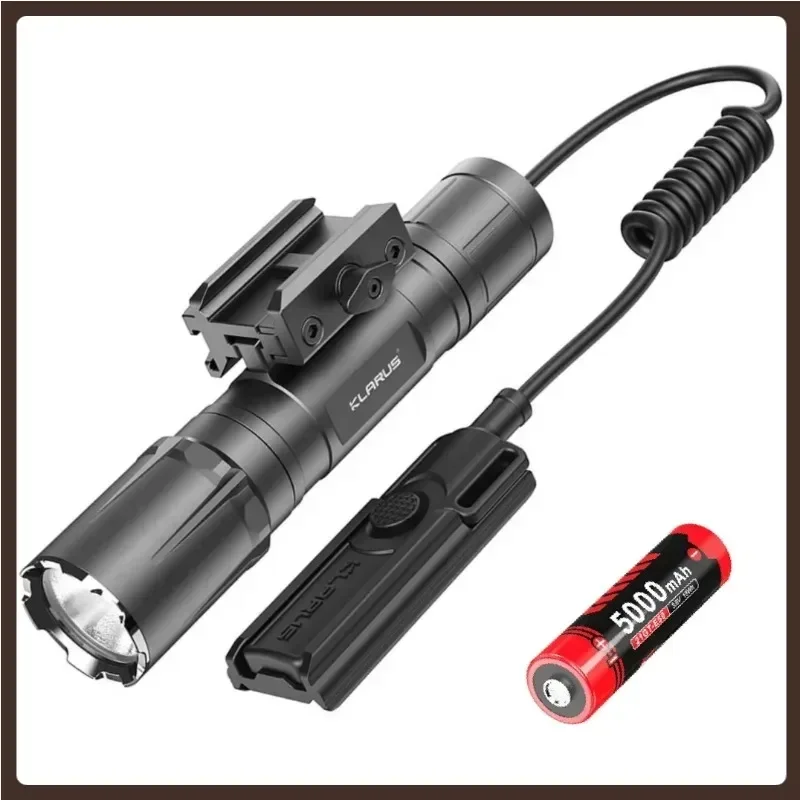 

Rechargeable Weapon Light 3300LM Tactical Flashlight With Removable Slide Rail Mount And Remote Switch +18650 Battery-Klarus GL4