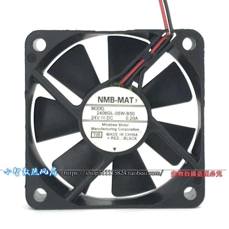 ORIGINAL 2406GL-05W-B50 24V 0.20A 6015 60*60*15mm KIPAS PENDINGIN BARU RADIATOR