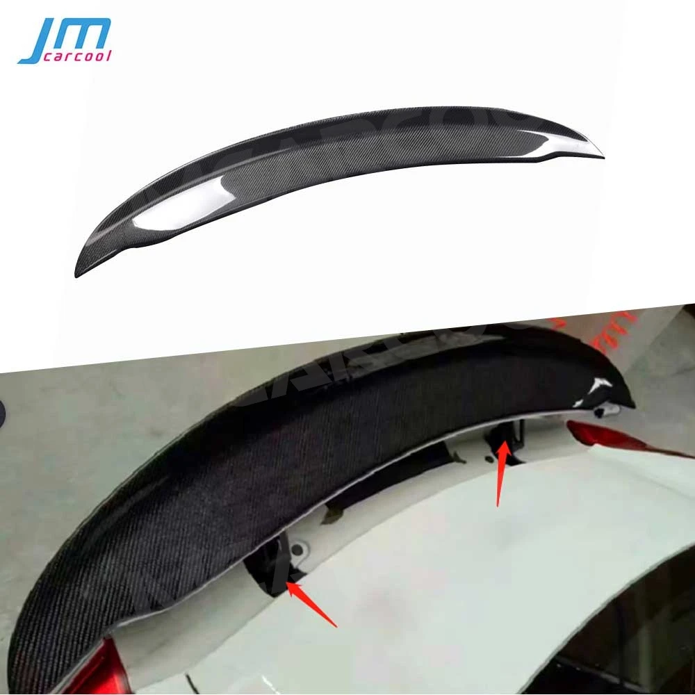 

Carbon Fiber Rear Trunk Spoiler Lip Wings Car Decoration For Porsche 981 Cayman Boxster 2013 2014 2015 FRP Hardtop Car Body Kits