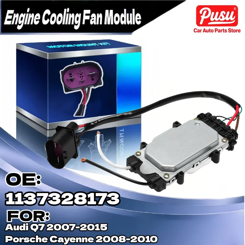 

Модуль управления вентилятором охлаждения двигателя для Audi Q7 для Porsche Cayenne, заменяет 1137328173 7L0959455G 2007-2015 Q7 2008-2010 Cayenne