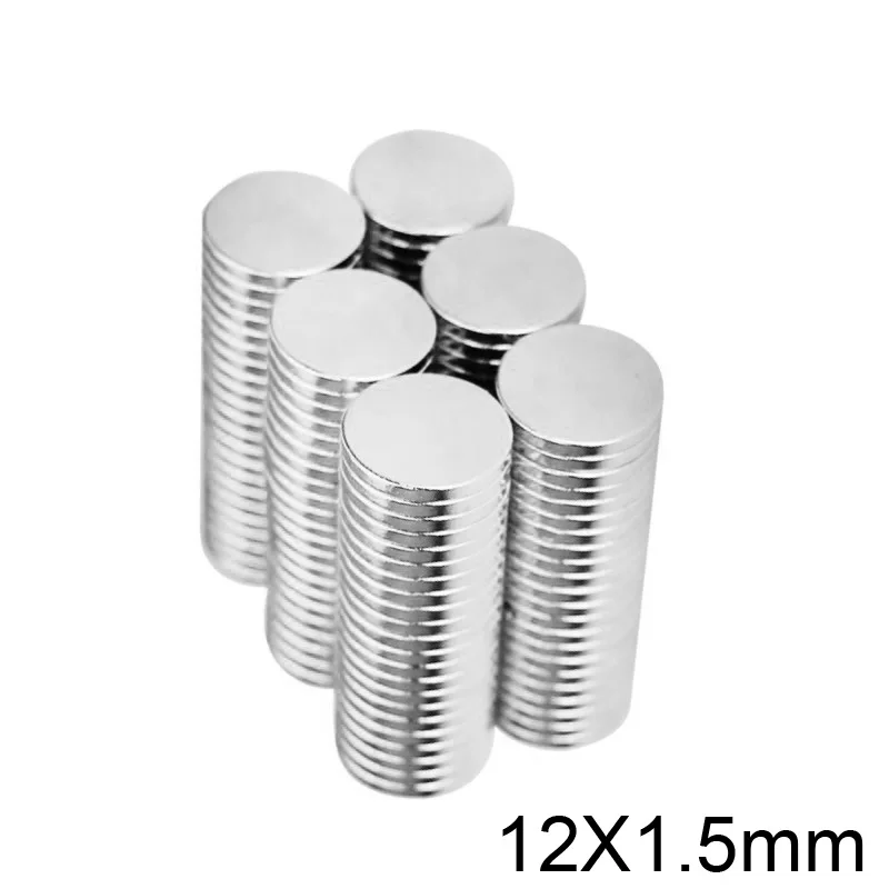 12x1.5mm Round Rare Earth Magnet N35 Small Strong Powerful Magnets Disc 12*1.5  Permanent Neodymium Disc Magnets 12*1.5mm 12x1.5 image 4