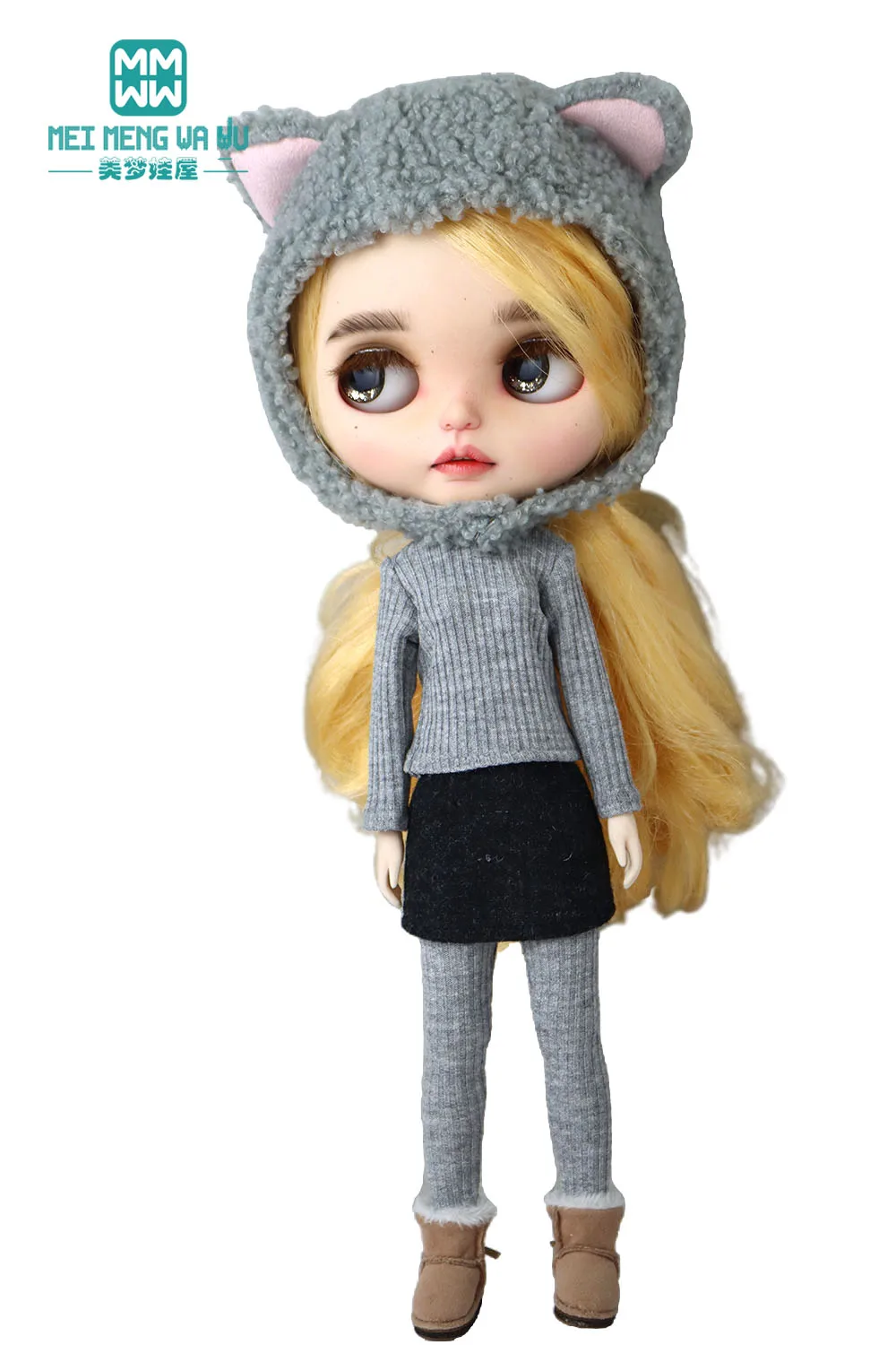 Blyth-abrigo de lana a la moda, abrigo de invierno, juguetes de regalo