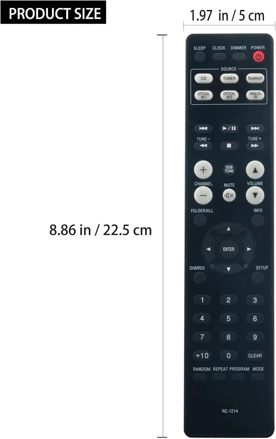 Новый пульт дистанционного управления для DENON 30701023300AS RC-1214 RC1214 RC-1175 RCD-N7 RCD-N8 RC-1154 RC-1162 RCD-N9 DRA-N5 CD-ресивер