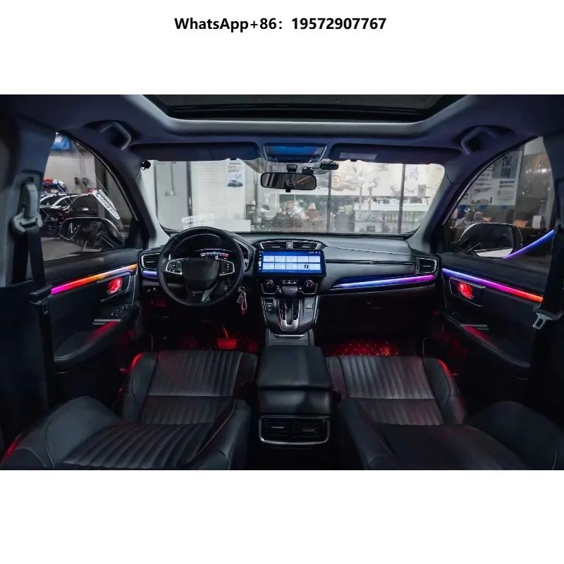 Auto 64 Color Interior LED LHD/RHD Kit  for CRV 2017-2022  Symphony Rainbow Car Ambient Light  Decorative Accessories