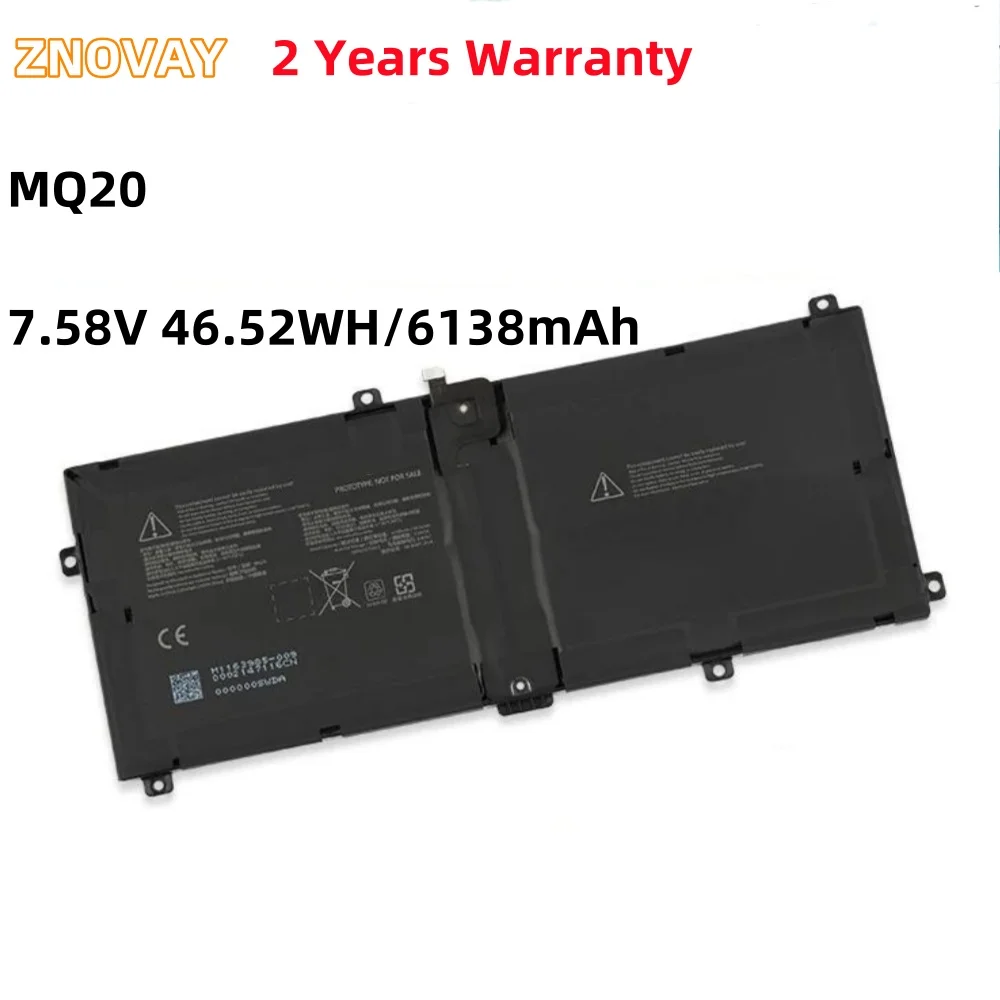 ZNOVAY MQ20 Laptop Battery For Microsoft Surface Pro 9 2032 Series M1163985-018 7.58V 6138mAh 46.52WH