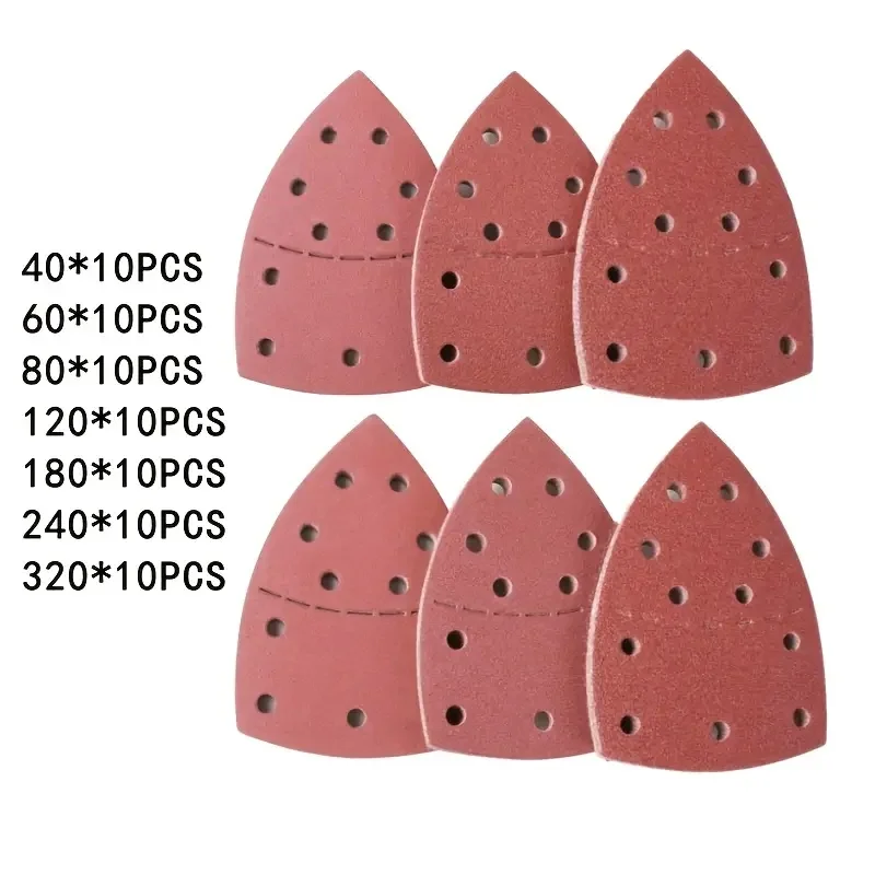 70Pcs152 * 105mm palm separation special-shaped sandpaper back fleece self-adhesive mouse fleece, can be used for grinding