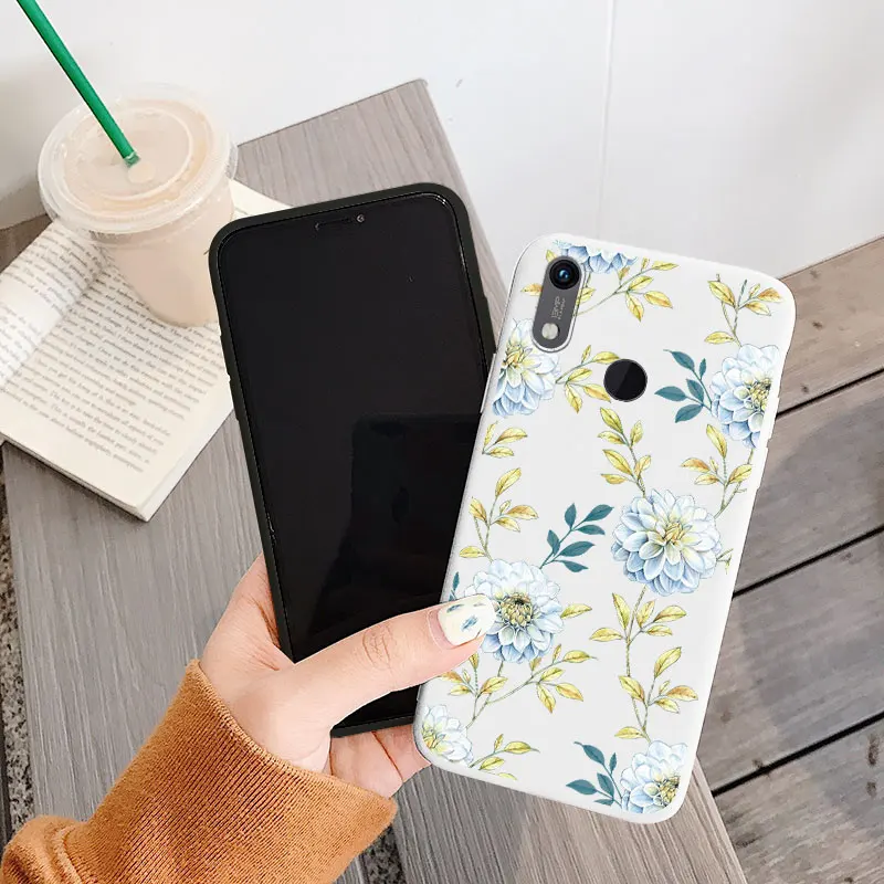 Vintage Flowers Leaves Plant Rose Phone Cases For Huawei Y9 Y7 Y6 Prime 2019 Honor 8A Fundas Silicone Protective Soft Back Cover