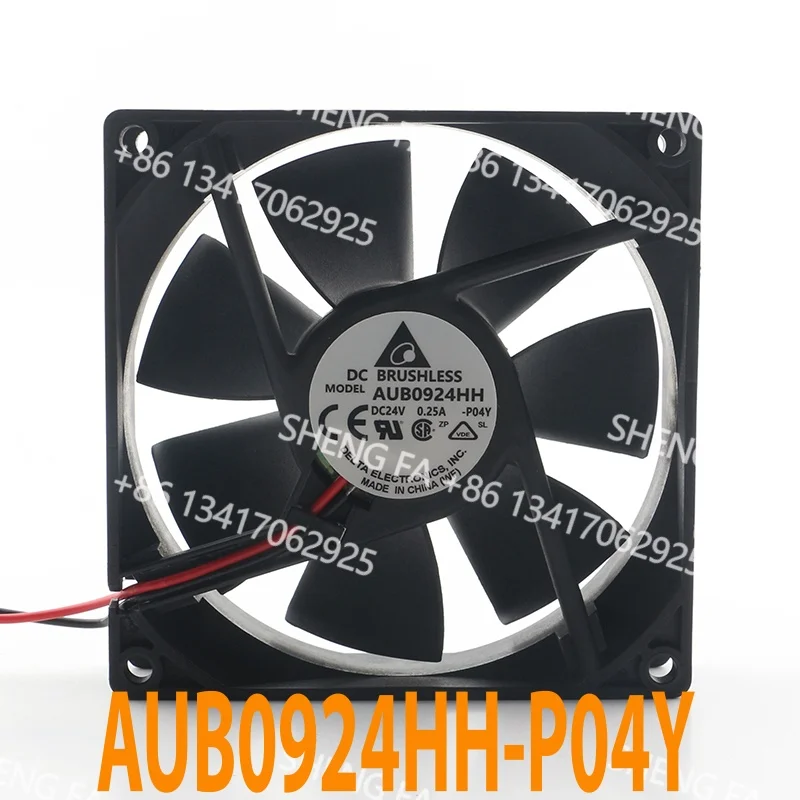 2-wire AUB0924HH cooling fan Original Delta 5V 12V 48V DC24V 0.25A AC EC 9025 90X90X25MM 9CM Speed converter Double ball bearing