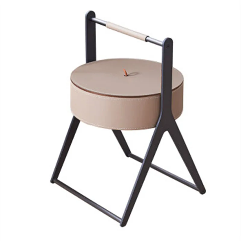 

Living room furniture Italian minimalist creative carry basket edge few designer coffee table double high-end villa corner few