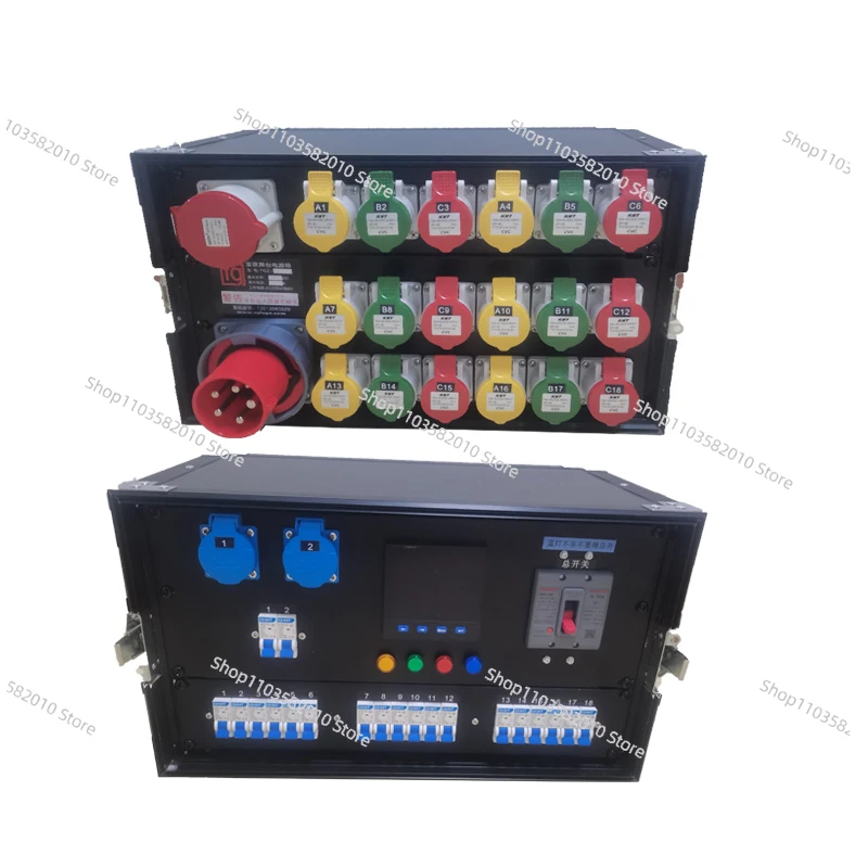 

Stage performance Power box 18-way small distribution cabinet Lighting and audio large screen rental Through socket controller