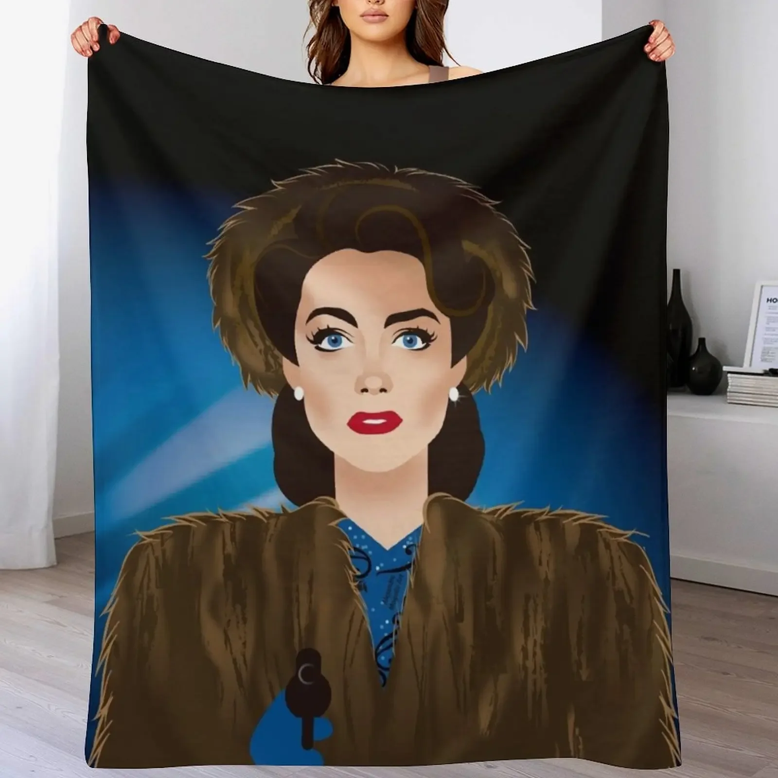 

Mildred Throw Blanket Shaggy Furry Soft Blanket for Bedroom Living Room