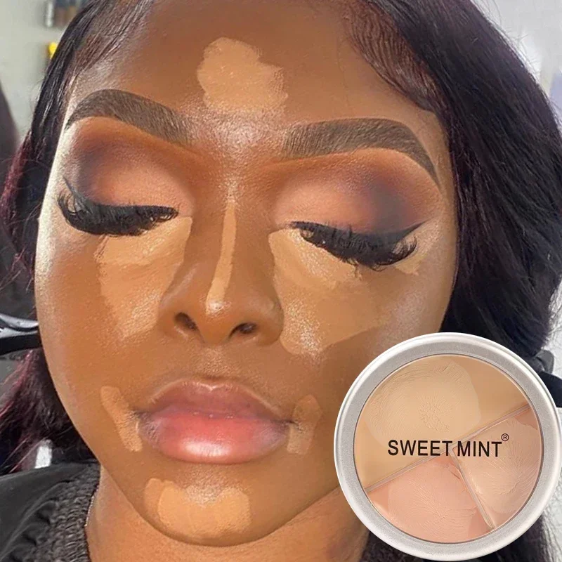 Matte Moisturizing Concealer Palette Lasting Full Coverage occhiaie Acne pori Concealer Foundation Cream Makeup Cometics