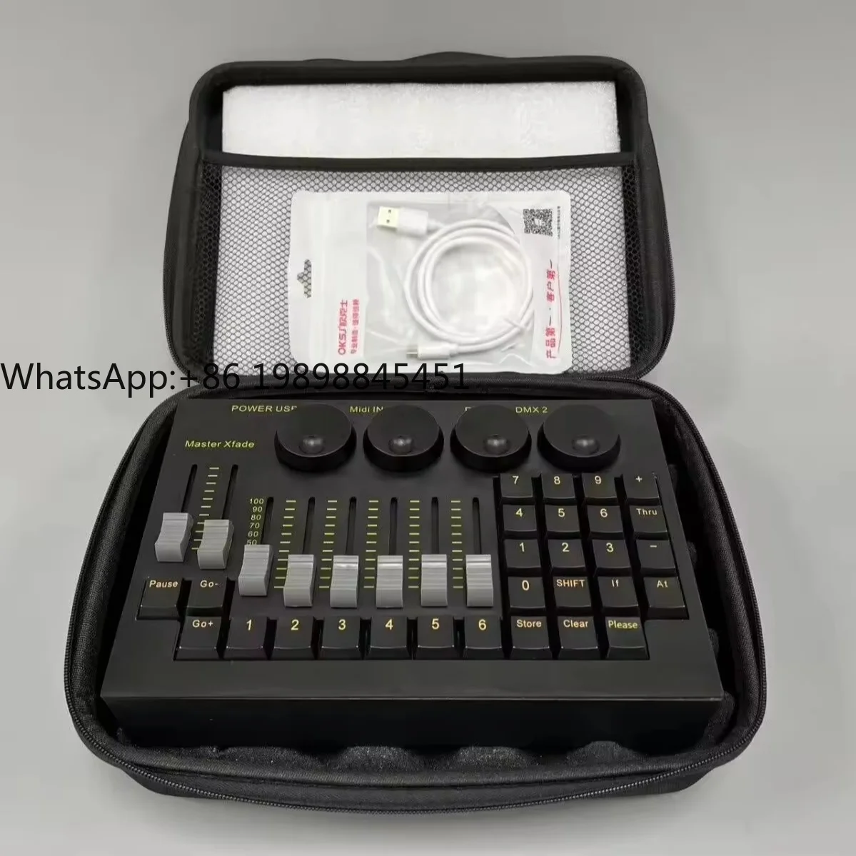 Konsola sterująca MA2 Mini Command Wing 512, sterowanie oświetleniem DMX, sprzęt sceniczny, ściemniacz