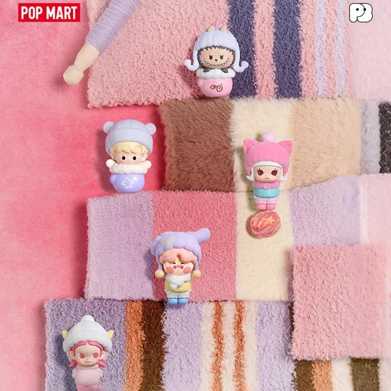 

POP MART POPBEAN Fluffy Cozy Series Mini Doll Blind Box Mystery Box Toys Kawaii Ornaments Figurines Home Decor Desktop Model