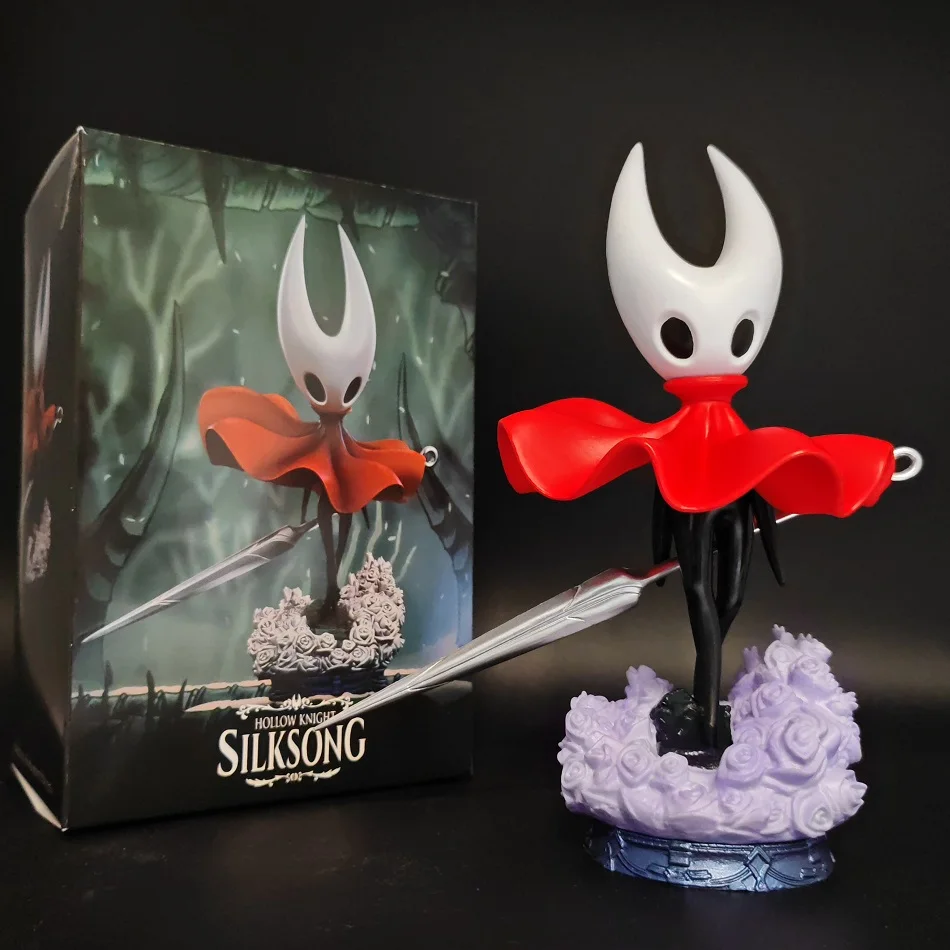 Hollow Knight-Kit de juego de tres espadas para garaje, figura de acción, modelos de Pvc de escritorio, decoraciones de chasis, regalos exquisitos de moda para niños