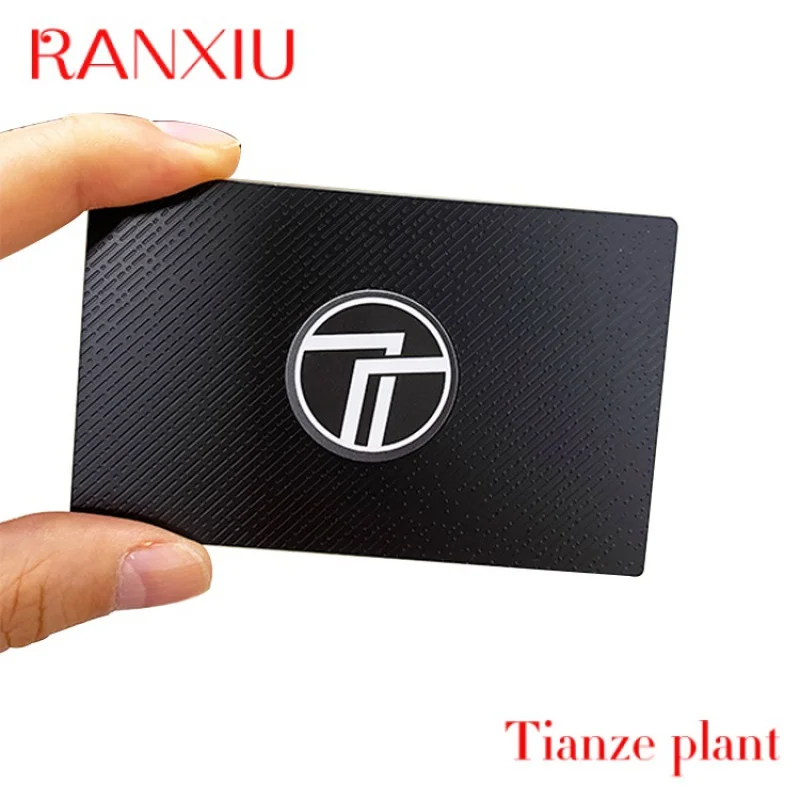 U Gift card Blank etal n card con incisione personalizzata