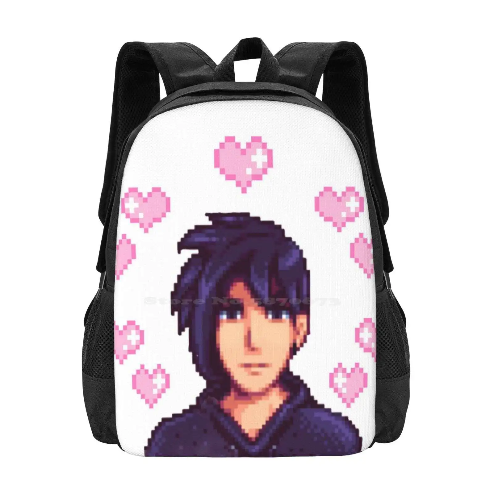 Stardew Valley Sebastian Hot Sale Schoolbag Backpack Fashion Bags Stardew Valley Sebastian Stardew Sebastian Gaming Videogame