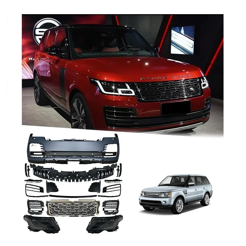 Auto Parts Upgrade To Latest Style Front Rear Bumper Head Lamp Fender Wide Body Kit For Land Rover Range Rover 2013-2017