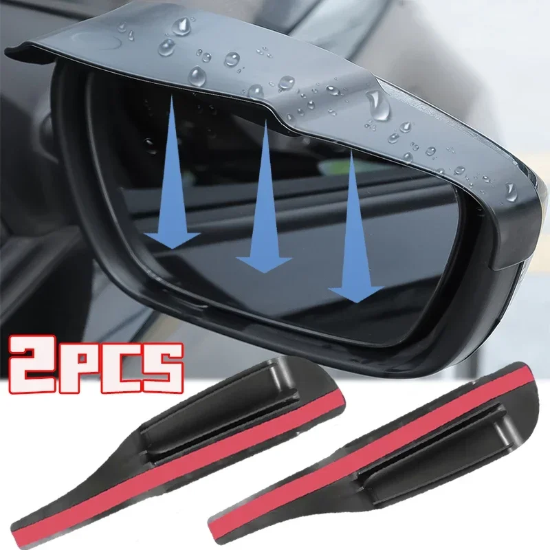 

Universal Car Rearview Mirror Rain Eyebrow Reflector Reverse Mirror Ventilation Rain Guard Auto Accessories 2pcs