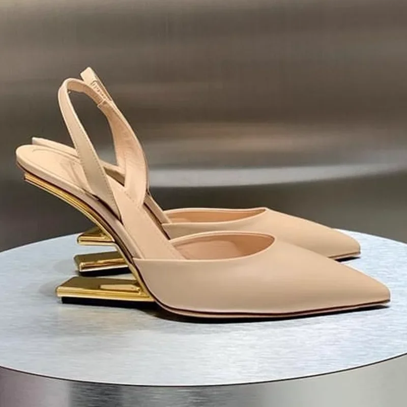 

Matten Leather Strange Style Slingback Pumps Sexy Rouned Toe Ankle Warp New Arrivals Fashion Women Mary Jane Shoes