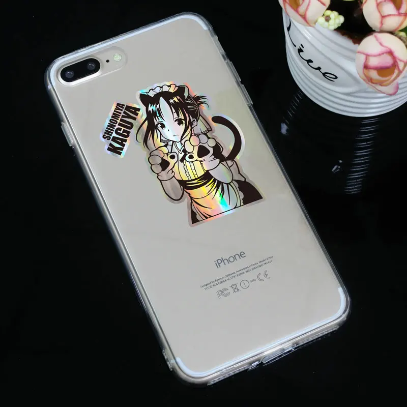 

Miss Kaguya anime laser sticker mobile phone computer case decoration sticker electric car notebook sticker