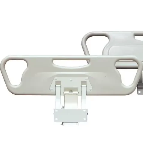 سرير مستشفى PP أبيض عالي الجودة مع درابزين جانبية من الفولاذ ملحقات التمريض وإعادة التأهيل سرير طبي بمحمل معدني #4