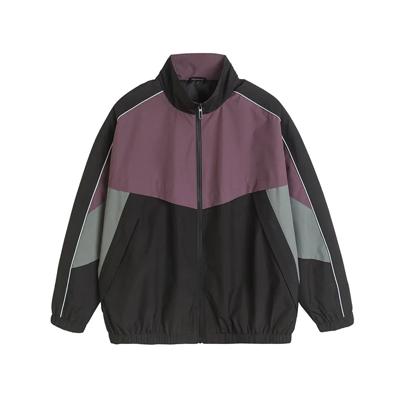 

2026 New Men Women Casual Outdoor Jacket Stand Collar Retro Lightweight Spring Autumn Coat