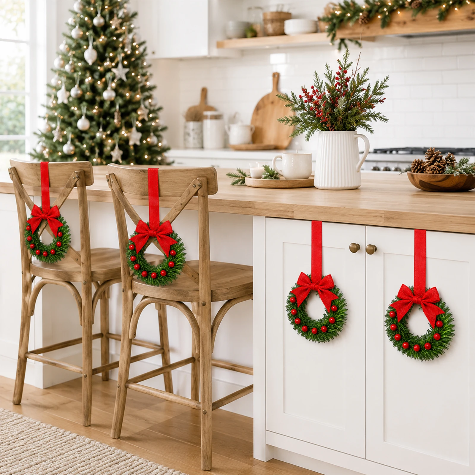 Mini Christmas Wreath Set 4