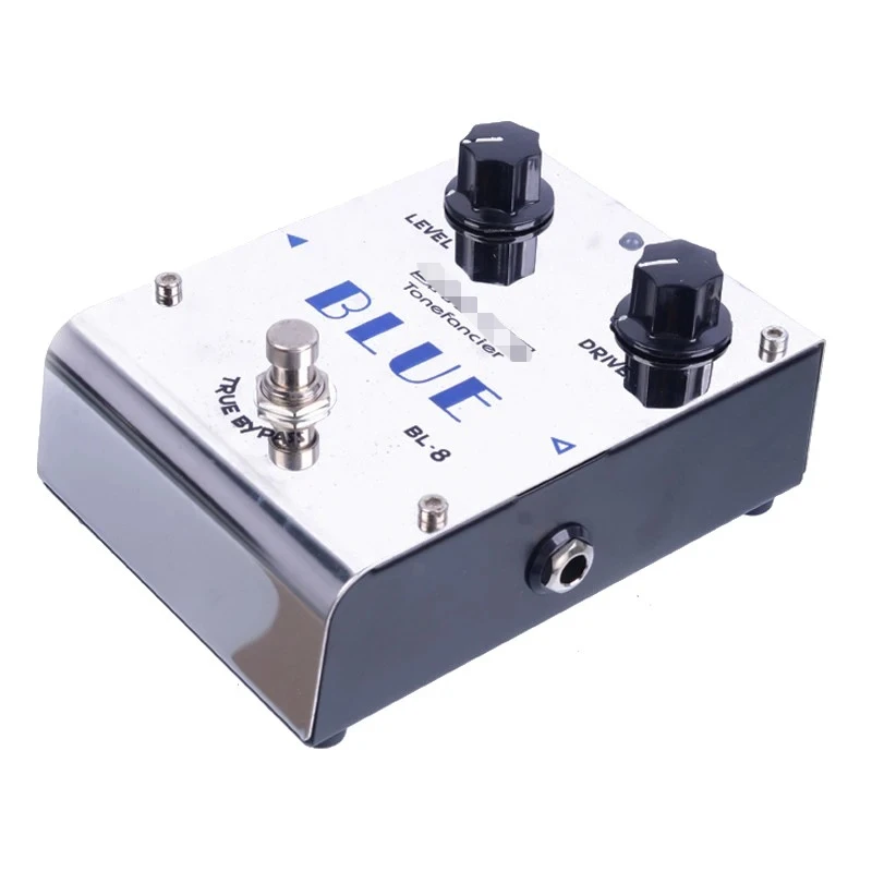 

ToneFancier BL-8 BLUE Overdrive Effect Electric Guitar Pedal True Bypass Design with Gold Pedal Connector