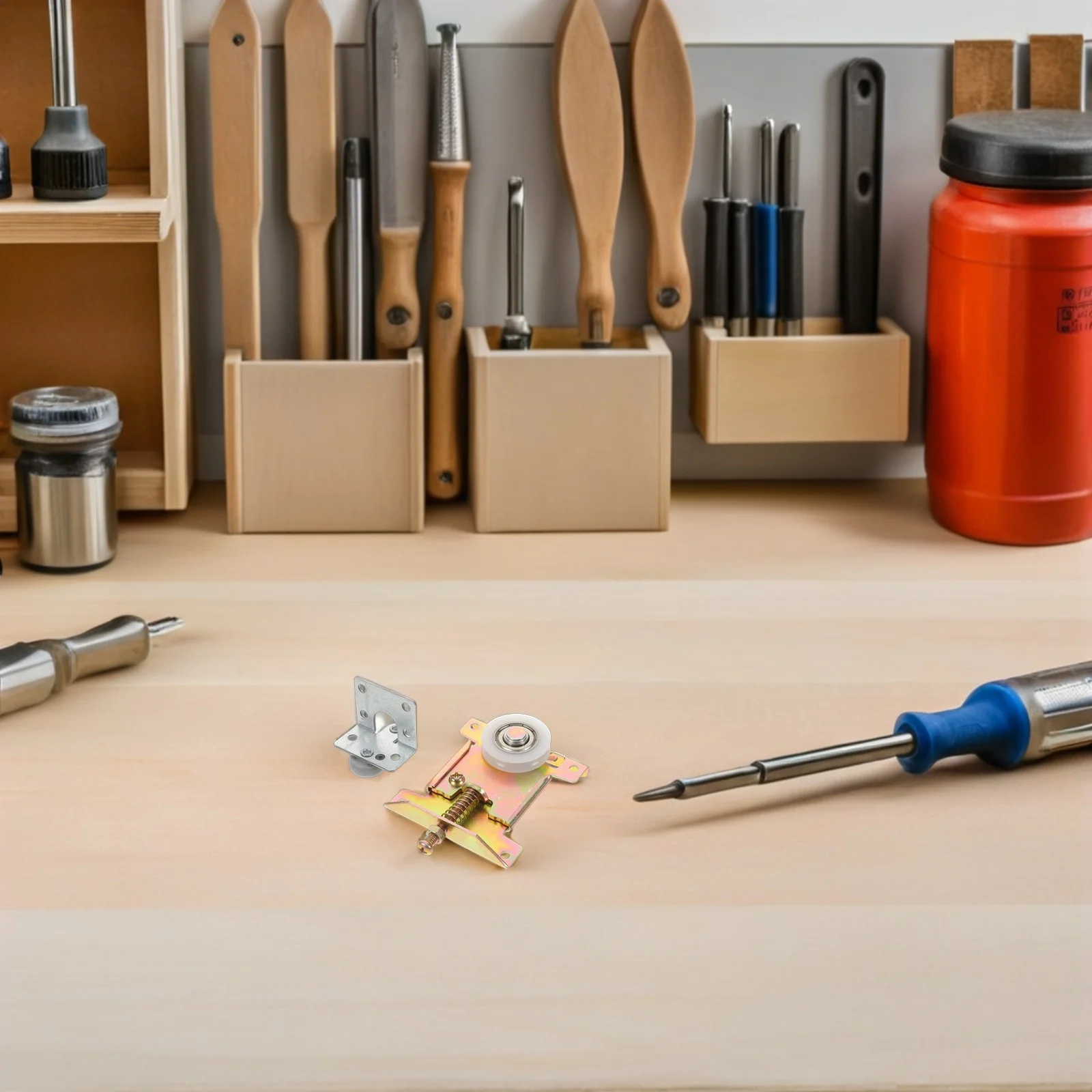 

1Set Furniture Sliding Rollers Smooth Operation Heavy Duty Cabinet Door Roller Set for Wardrobe Closet Kitchen Modern Home