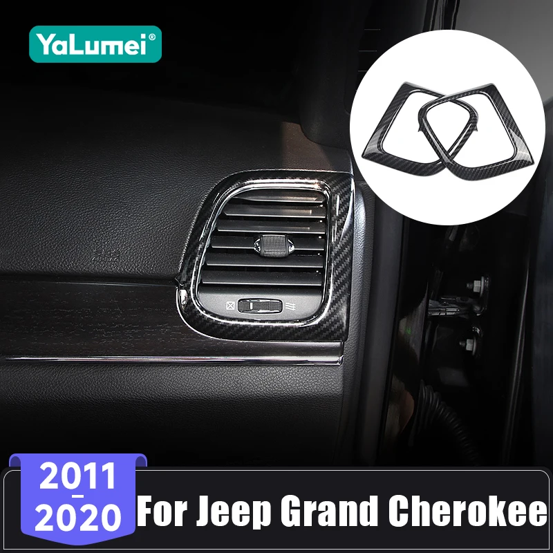 

Для Jeep Grand Cherokee WK2 2011 2012 2013 2014 2015 2016 2017 2018 2019 2020 наклейка на приборную панель автомобиля, вентиляционное отверстие, наклейка