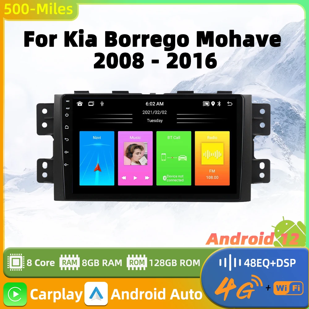 

for Kia Borrego Mohave 2008 - 2016 2 Din Android Radio Stereo Head Unit Autoradio GPS Navigation Carplay Auto Car Multimedia