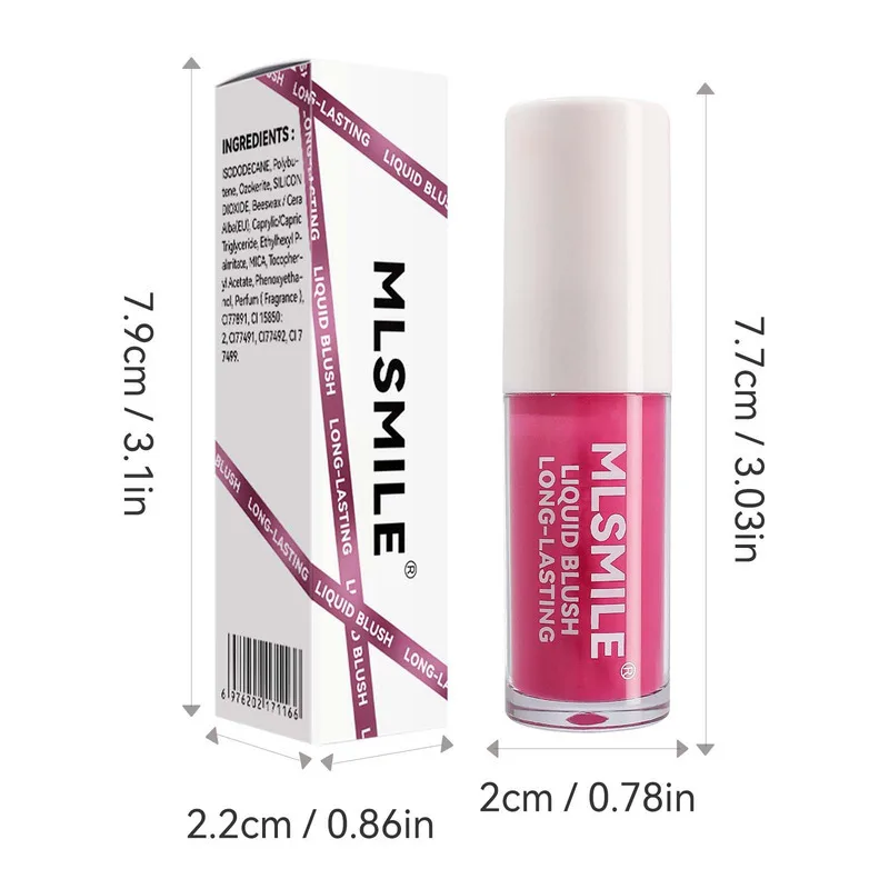 MLSMILE Liquido Schiarente Colore Viso Rouge Trucco 6 Colori Ombretto Contorno Fard Crema Nuovo