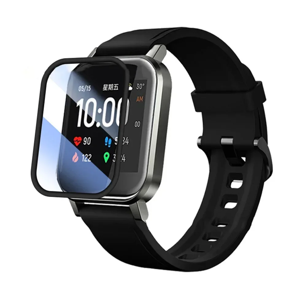 

Wrist Watch Screen Protector 4x4x1CM Ultra HD Transparent Bubble-Free Protective Film For Versa 4 Watch Accessories