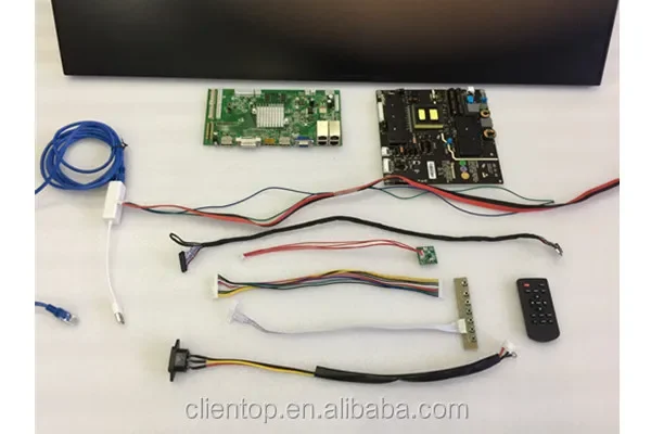 Placa de controlador de pared de vídeo 4k2k, kit de panel lcd full hd de 39 ", V390HJ1-P01