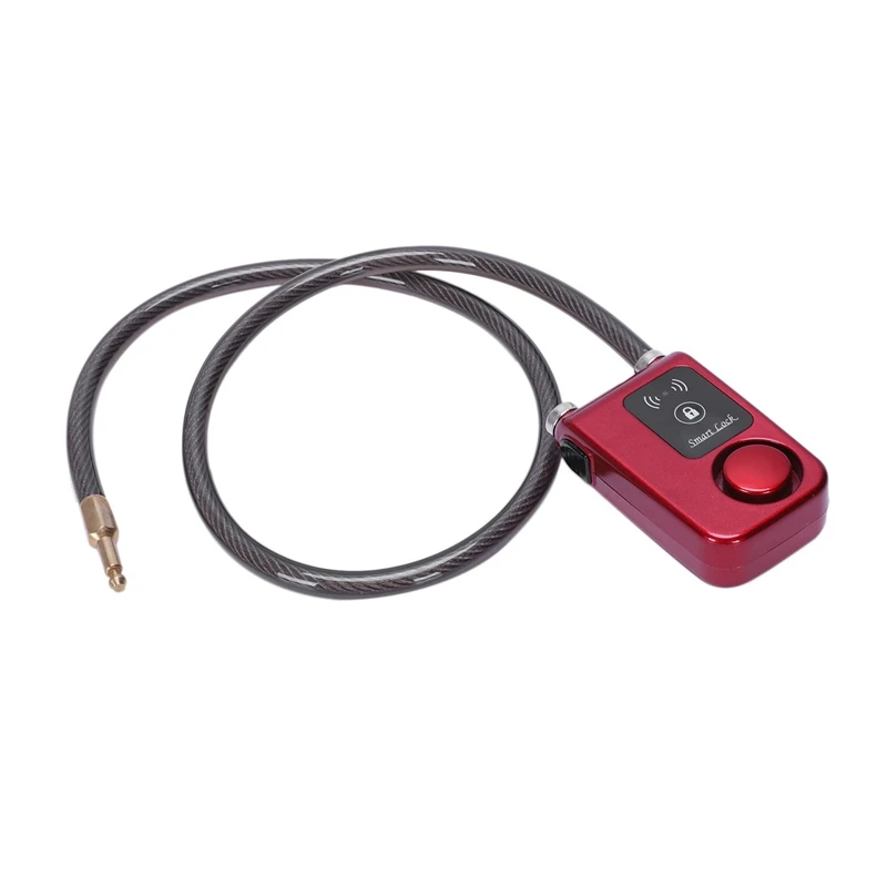 Kunci sepeda Anti Maling, kunci Alarm 110db Anti air, kunci Bluetooth, Alarm pintar, kontrol aplikasi ponsel Super cerdas, kunci sepeda Anti Maling, luar ruangan