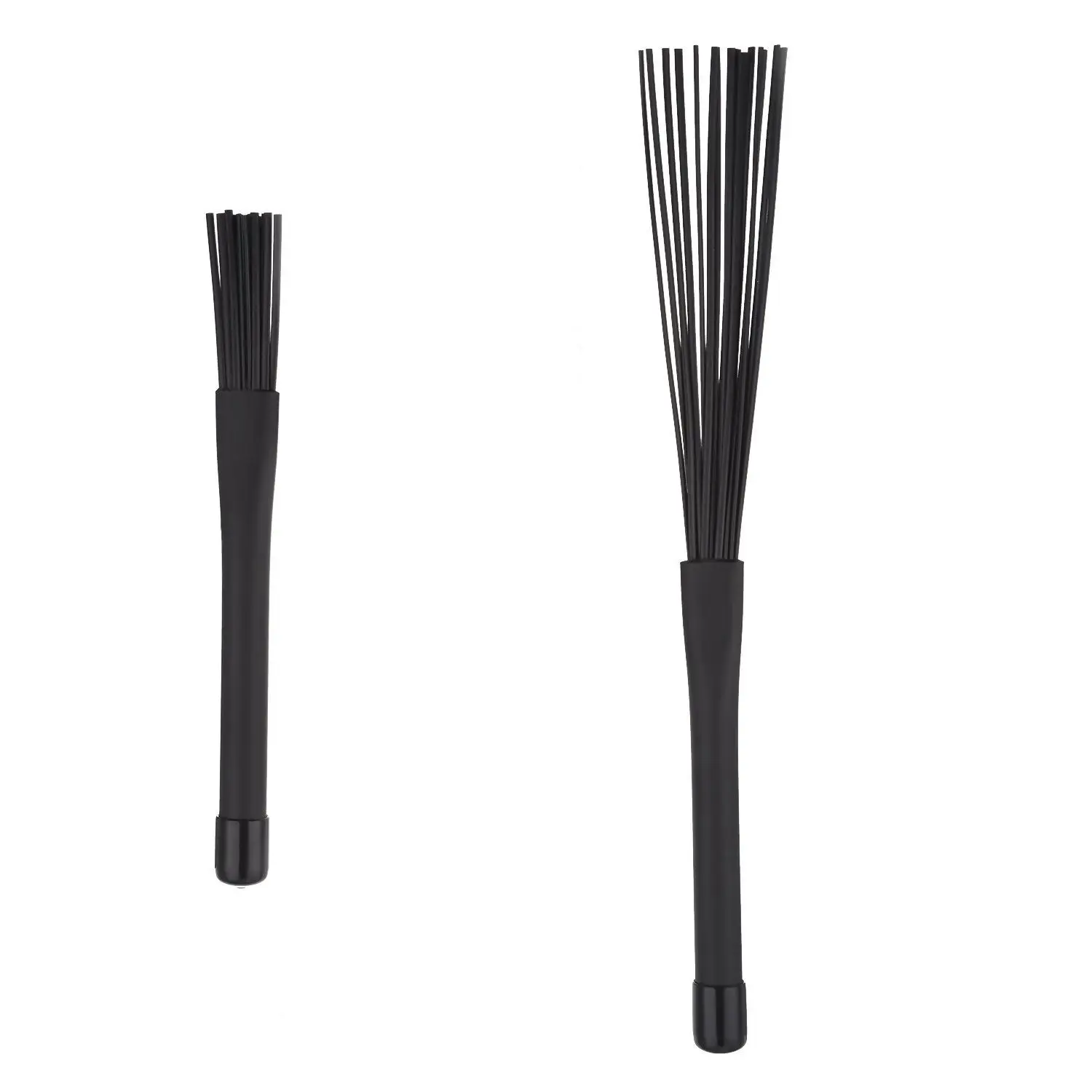 1 Paar Jazz Drum Brushes einziehbare Drum Sticks 32 cm schwarz