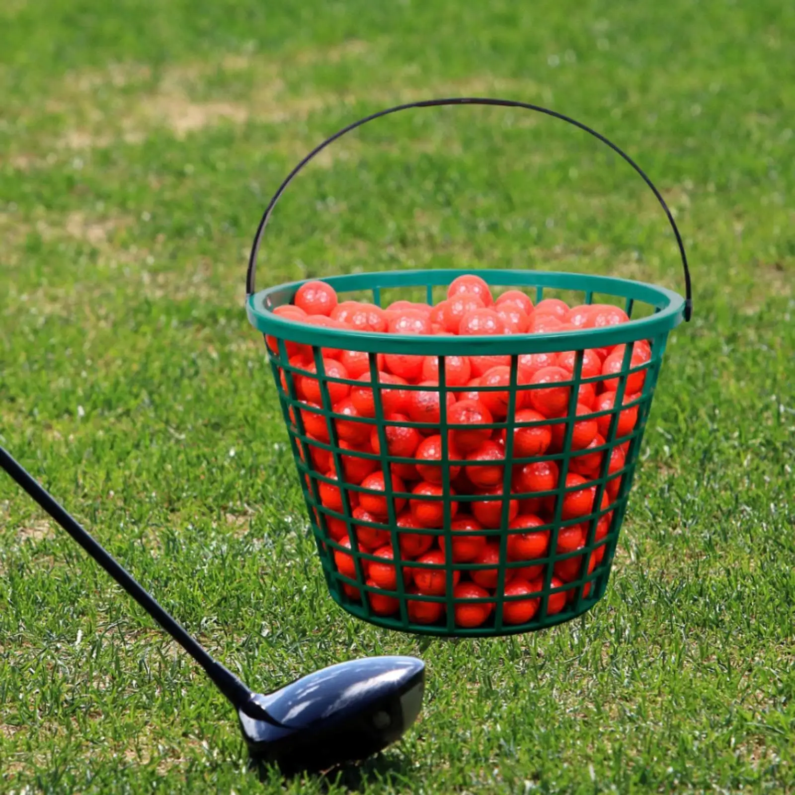 

Golf Ball Basket Portable Training with Handle Premium Storage Organizer