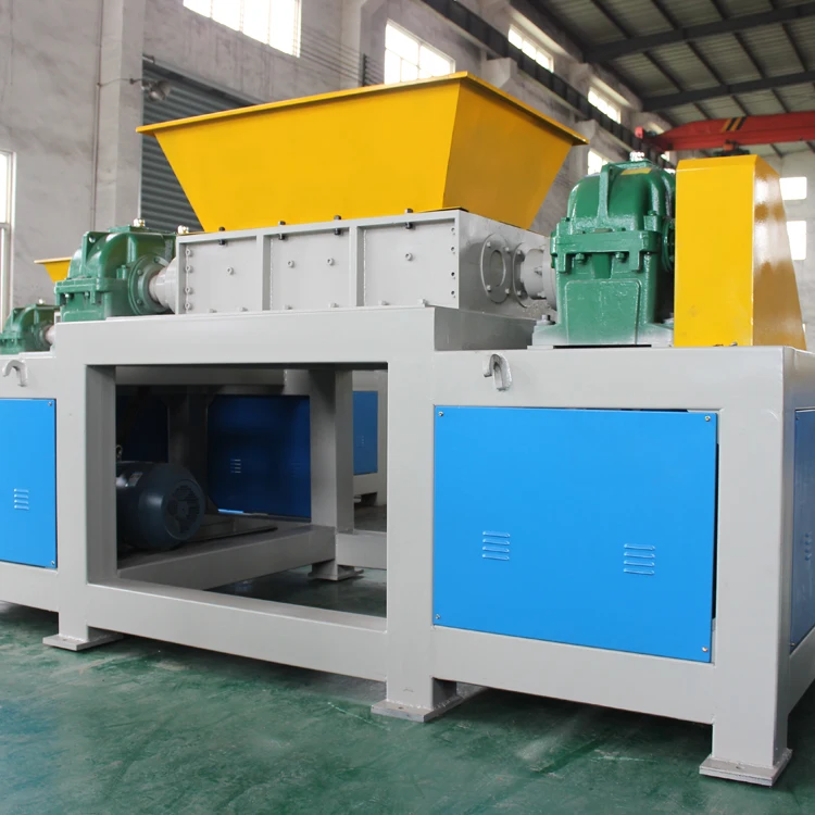 Industrial Double Shaft Waste Plastic Wood Rubber Shredder Scrap Metal Shredder Machine