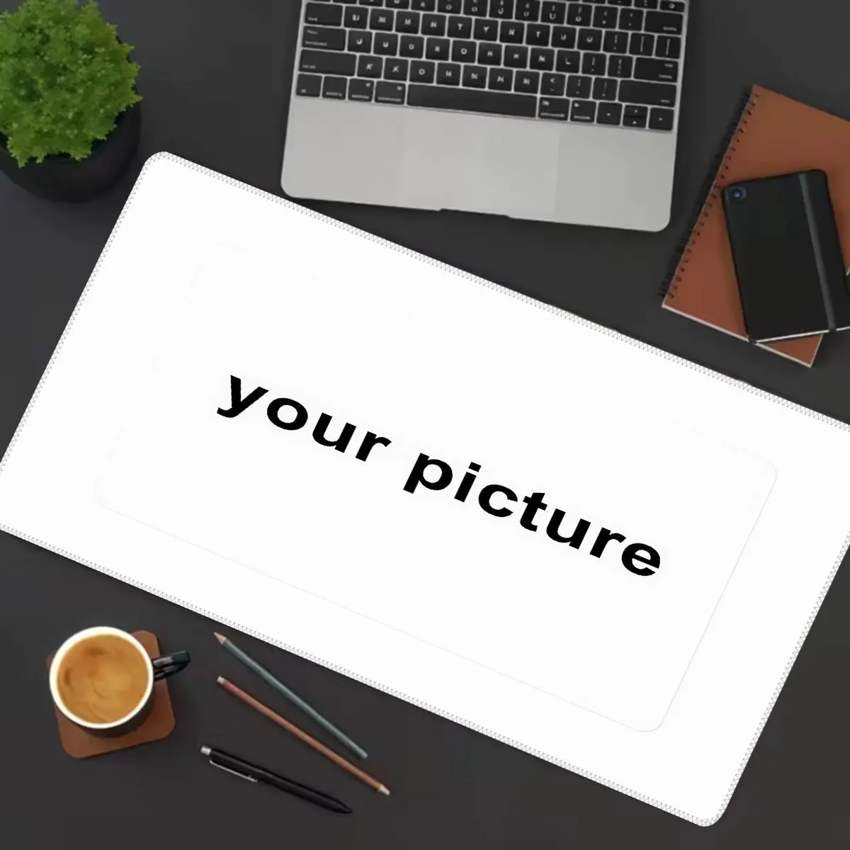 

Custom Personalised Desk Pad Customize Photo Logo Pattern Waterproof Anti Slip Mouse Mat for Laptop Desktop Setup