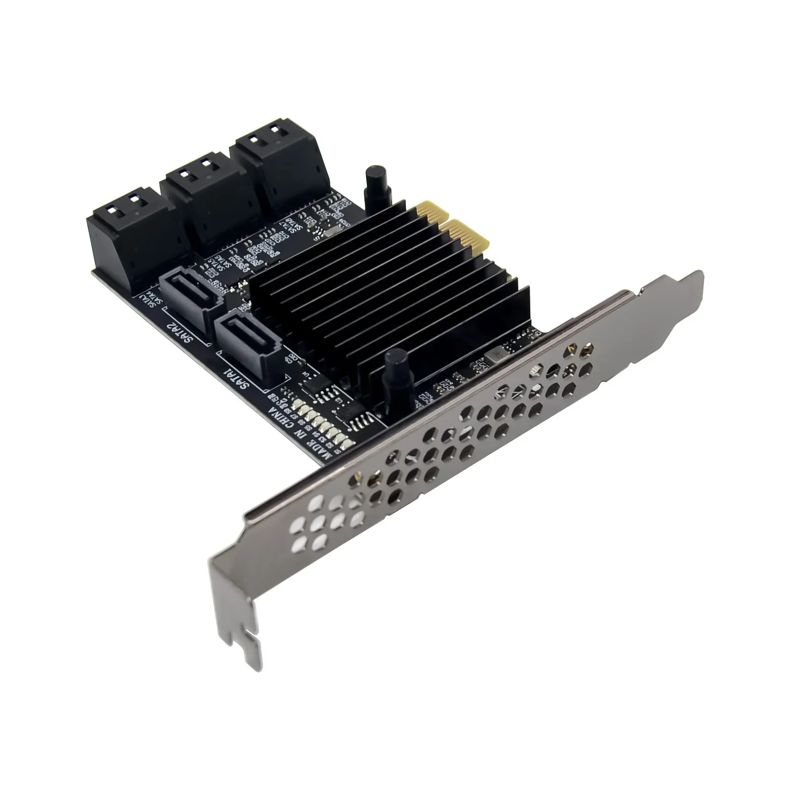 8 Port SATA 3 PCI Express Expansion Card PCI-E SATA Controller PCIE 1X to SATA3.0 6Gb Adapter Add On Cards Marvell  chip 9215