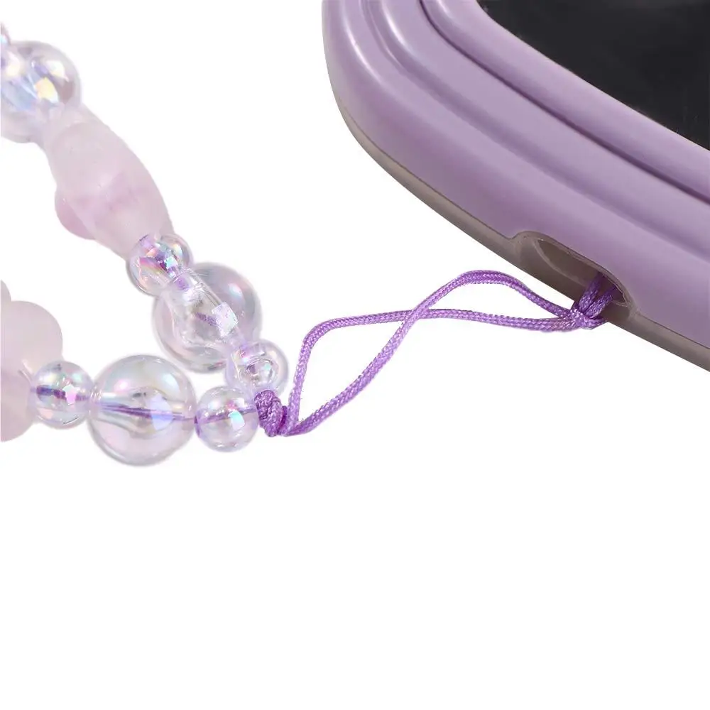 Short Rope Phone Lanyard Mobile Phone Chain Frosted Flower Mobile Phone Straps Hand Strap Wrist Hand Lanyard Hanging Rope