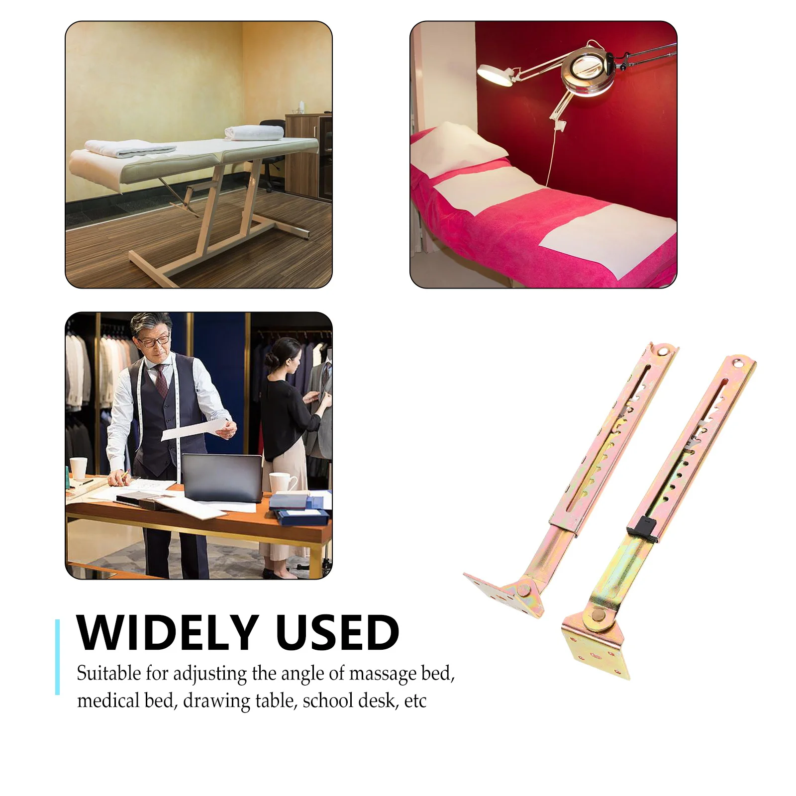 

Telescopic Rod Adjustable Table Brackets Bed Support Rack Angle Height Adjustment Furniture Hinge Table Accessories